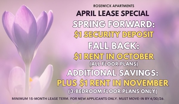 Free April Rent Gallery | La Plata apartments for rent | Rosewick Apartments