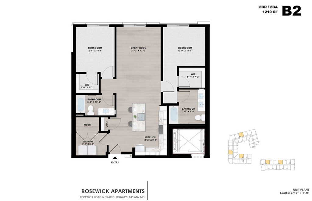 Rosewick Apartments Unit Plan Rendering 8